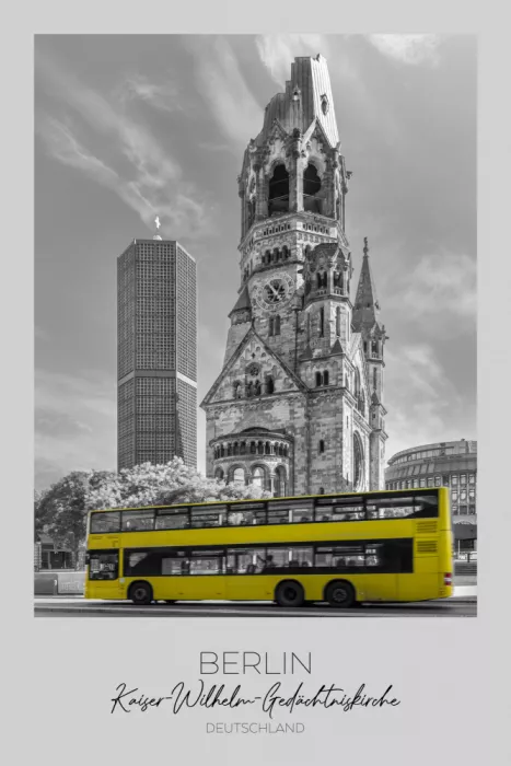 Viola, Melanie: In focus: BERLIN Kaiser Wilhelm Memorial Church | colorkey