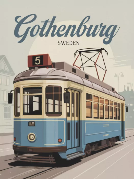 Magnusson, Andreas: Gothenburg Travel Poster