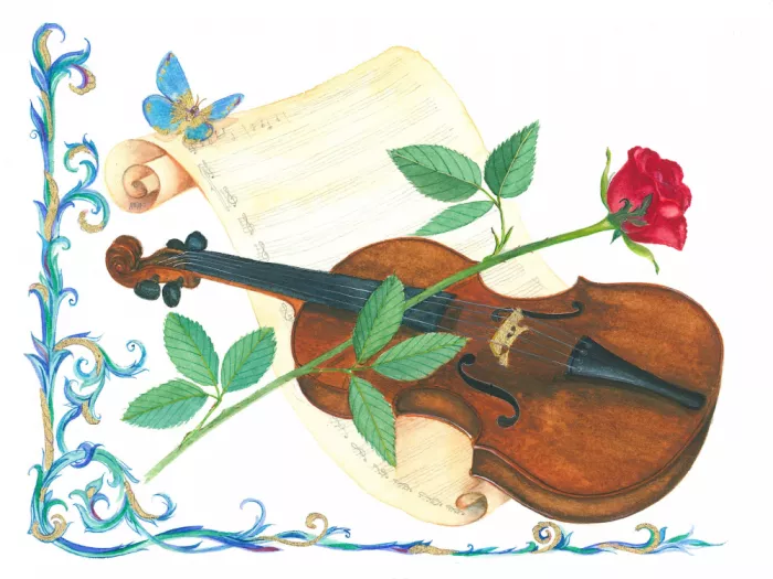 Brent, Isabelle: Violon et rose