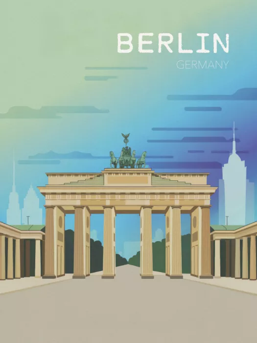 Magnusson, Andreas: Cartel de viaje Berlín