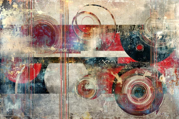 Kulik, Rafal: Art abstrait illustration vintage 14