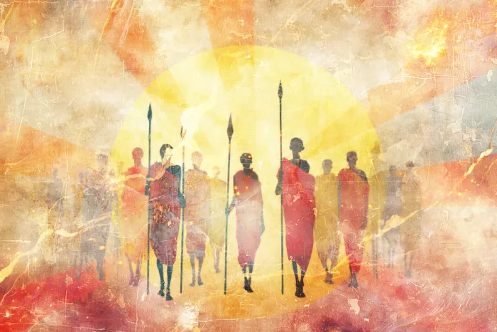 Kulik, Rafal: Afrikanische Kunst Vintage Illustration 38