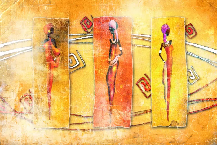 Kulik, Rafal: Afrikanische alte Vintage-Kunst 61