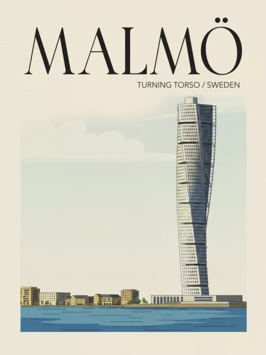 Magnusson, Andreas: Affiche de voyage Malmö