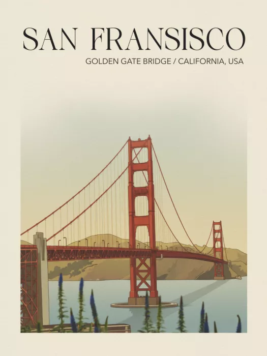 Magnusson, Andreas: Cartel de viaje San Francisco