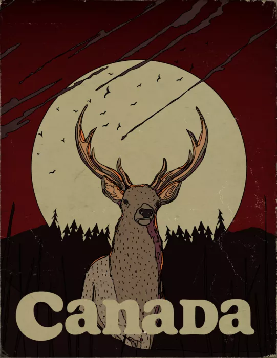 Nicholas: Affiche de voyage vintage Canada