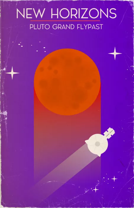 Nicholas: New Horizons Survol de Pluton Art spatial