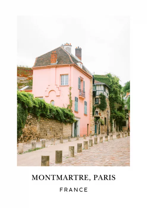 Zwart, Raisa: Montmartre Paříž cestovní plakát