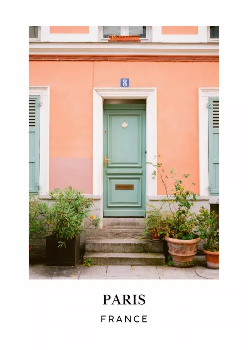 Zwart, Raisa: Rue Cremieux Paris France Travel poster