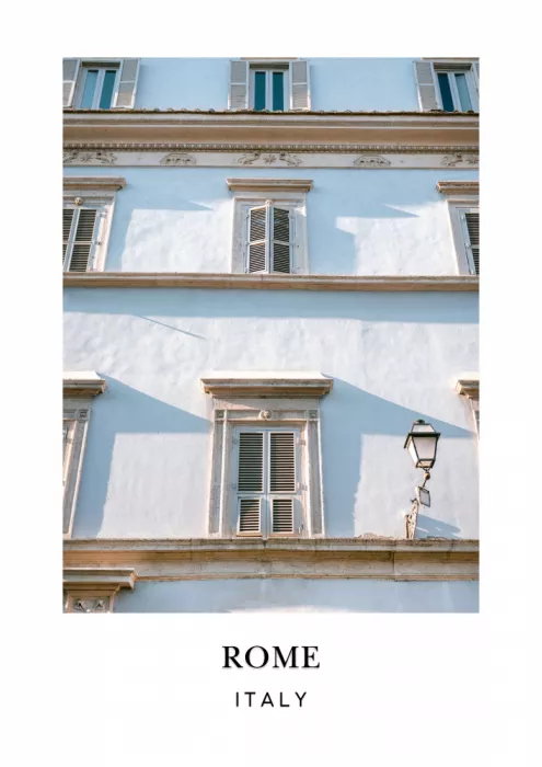 Zwart, Raisa: Trastevere Rome Travel Poster