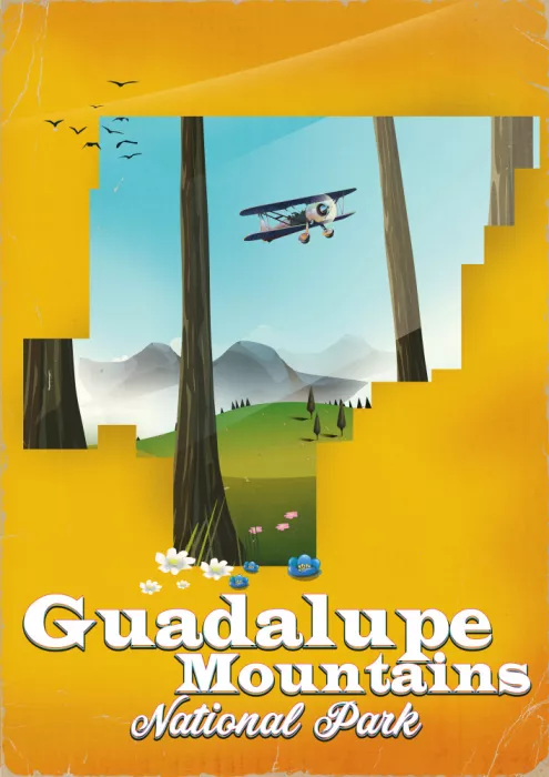 Nicholas: Carte du parc national de Guadalupe Mountains