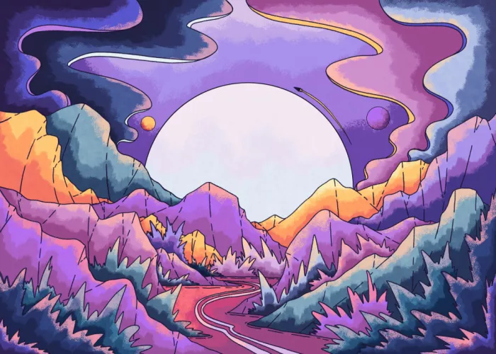 Wade, Stephen: Road through the purple land