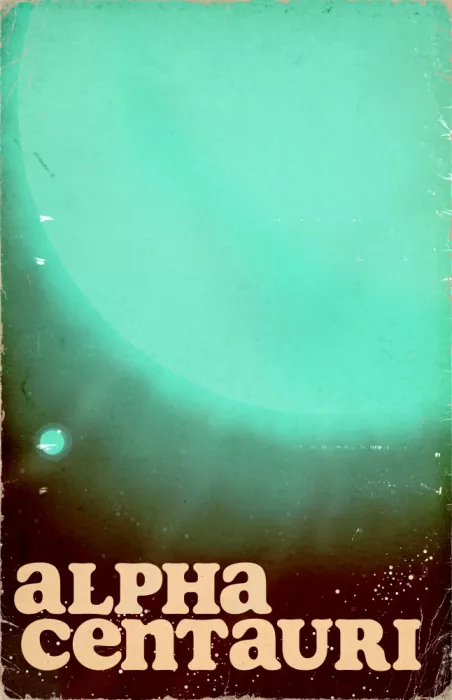 Nicholas: Alpha Centauri Art spatial vintage