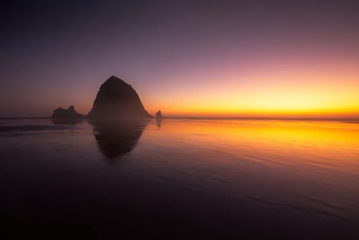 Rong, Herbert: Foggy Sunset