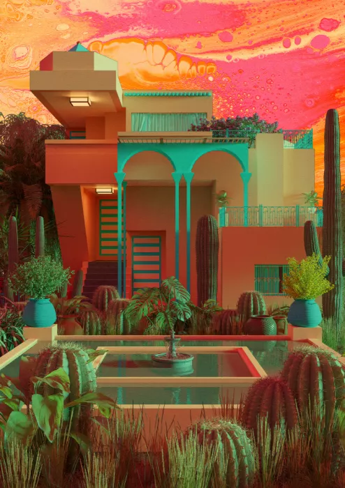 CosmoZach: Dreamhouse in Dune Light