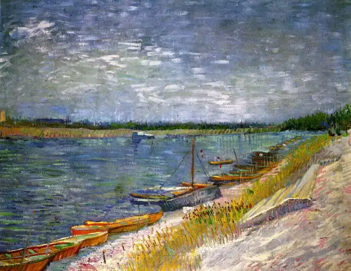 Gogh, Vincent van: Břeh s veslicemi