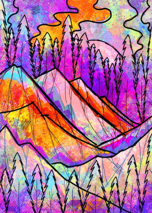 Wade, Stephen: Purple mount forest