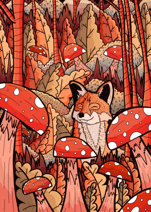 Wade, Stephen: Autumn happy fox