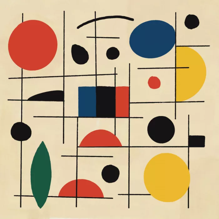 Dean, Little: Composizione geometrica con cerchi e linee