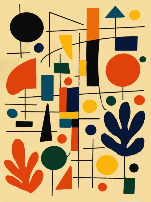 Dean, Little: Abstraction géométrique colorée Bauhaus
