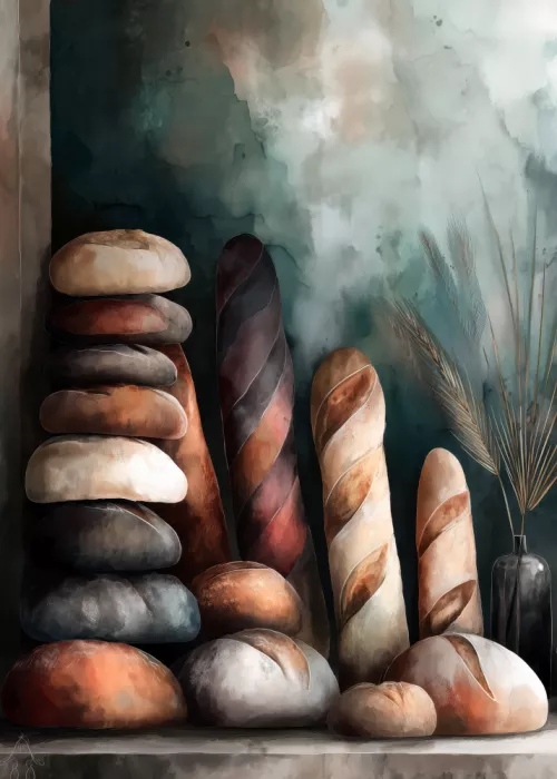 Jaszke, Justyna: Pains de mie Baguettes 7 – art alimentaire