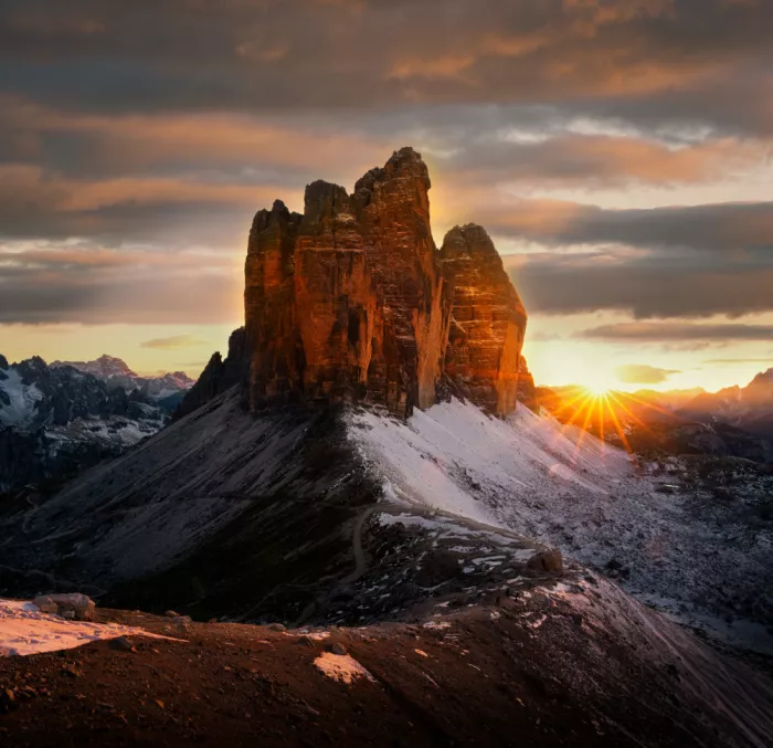 Zhong, John-Mei: Sunset at Tre Cime di Lavaredo