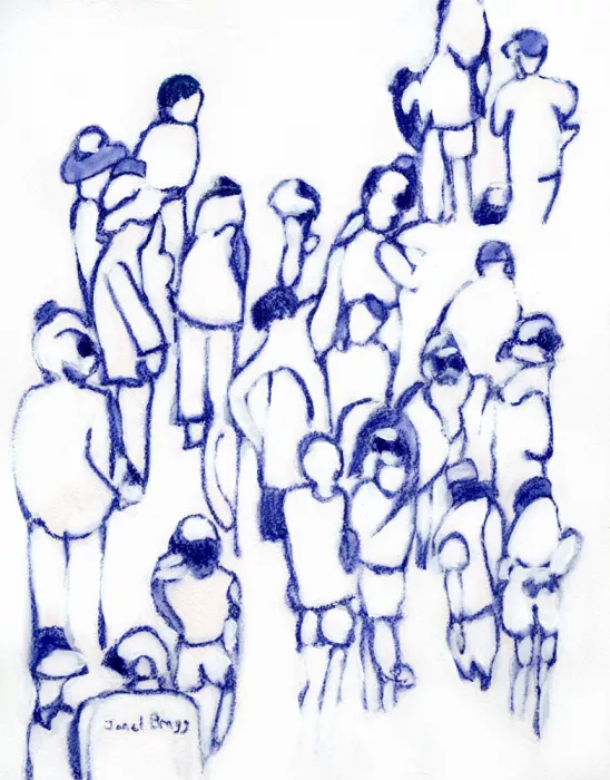 Bragg, Janel: Foule en Bleu
