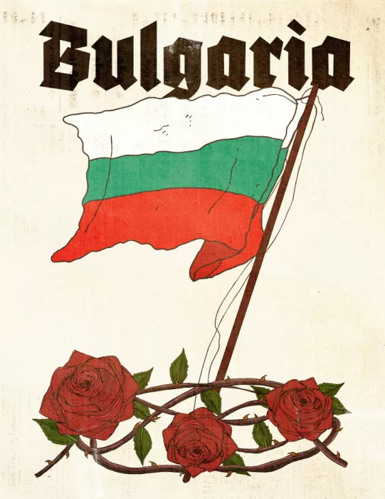 Nicholas: Bulgaria Roses Travel Poster
