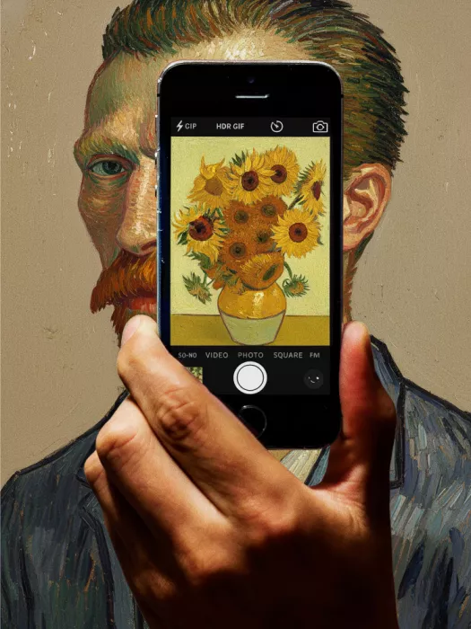 Dikhotomy: Sunflowers Selfie
