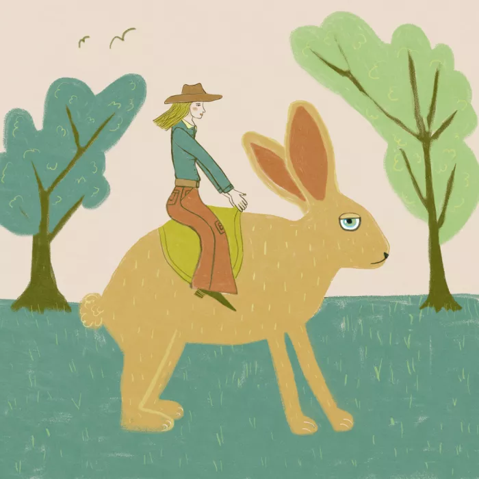 Bursic, Sharyn: Kaninchen-Cowgirl Western