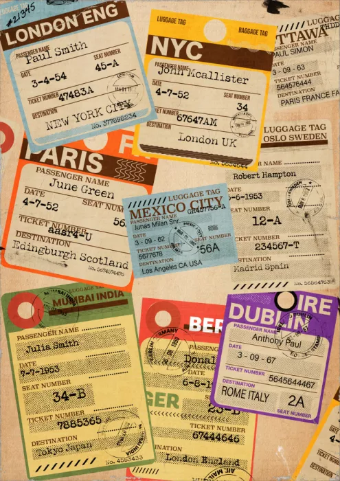 Nicholas: Vintage Travel Tickets