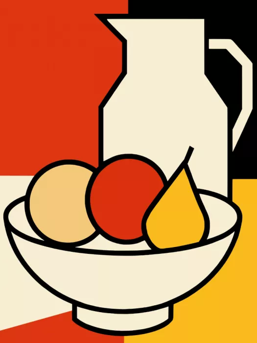 Dean, Little: Fruits géométriques et pichet