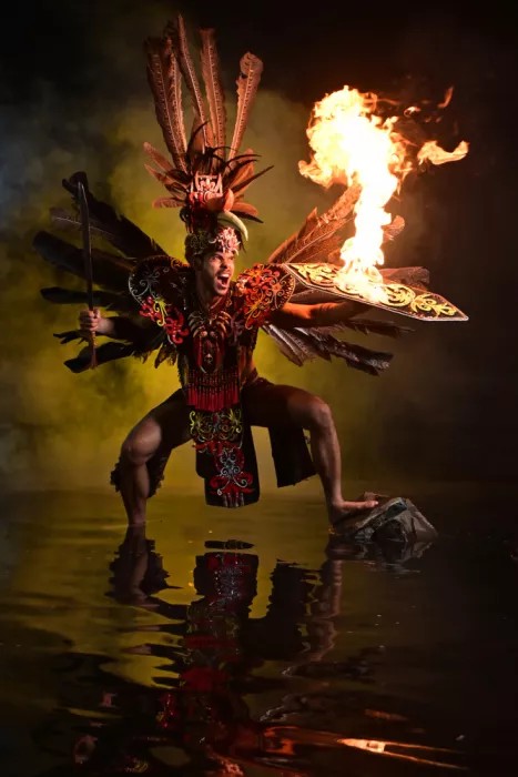 Aditya, Rawisyah: Borneo warrior on fire