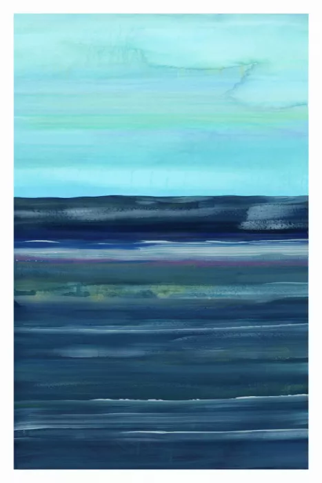 cartissi: Deep Blue and Gold Abstract Seaview 3