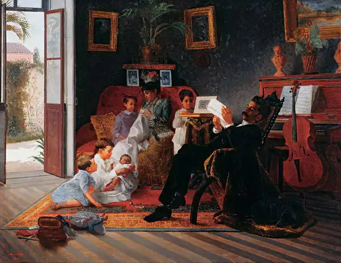 Almeida Júnior, José: From the family life of Adolf Pinto