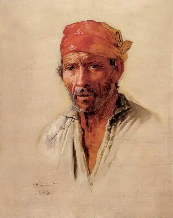 Almeida Júnior, José: The study Caipirasovy head