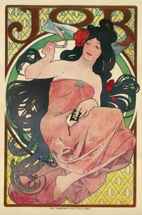 Mucha, Alfons: Job