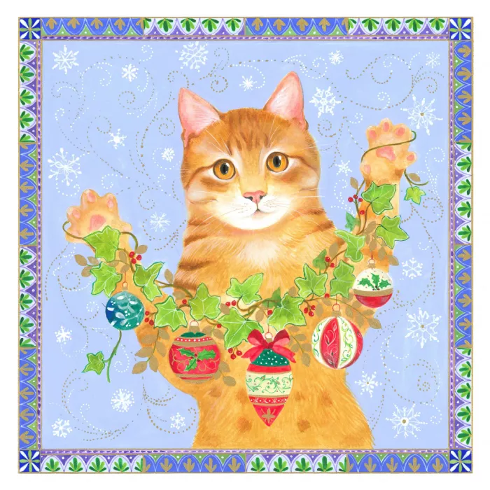 Brent, Isabelle: Christmas Cat and Garland