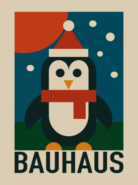 Dean, Little: Tučňák Bauhaus v zimní krajině