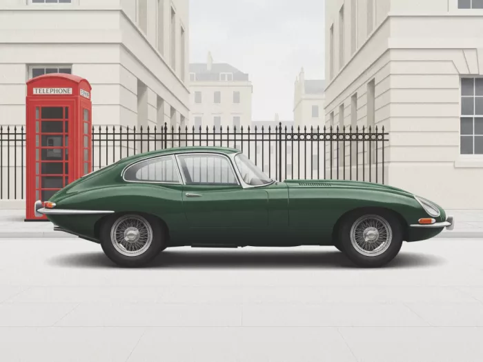 Magnusson, Andreas: Voiture de sport vintage verte classique