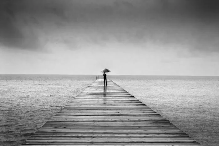 Galli, Giuseppe: Piove sul lago