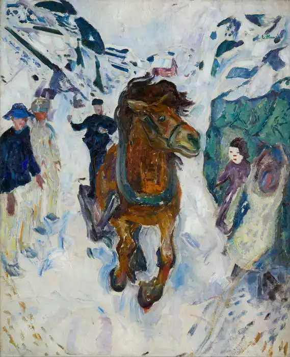 Munch, Edward: Trotting horse