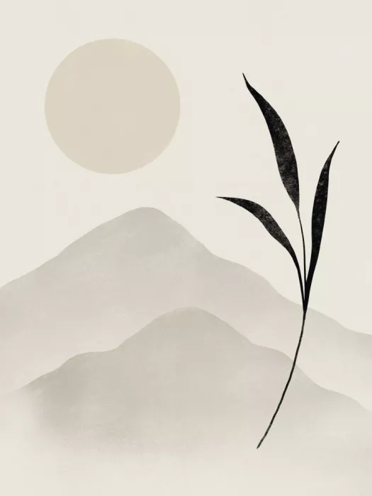 Dean, Little: Minimalist Mountain Scene