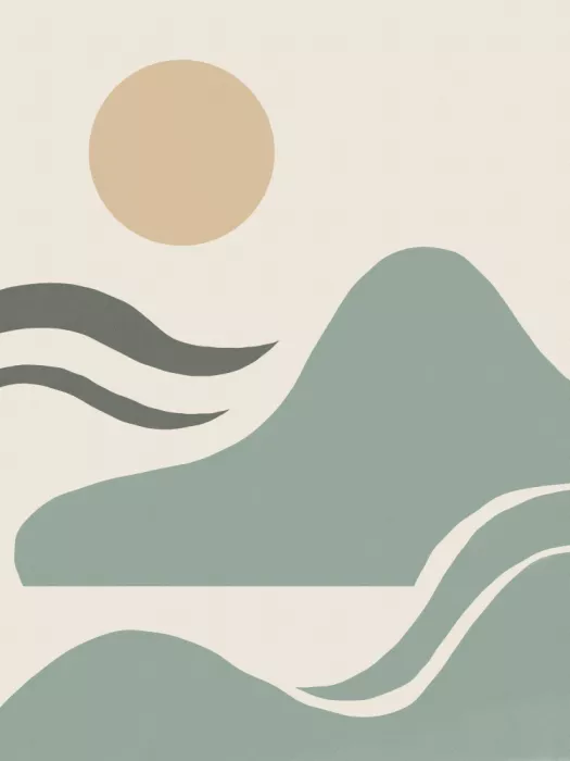 Dean, Little: Minimalist Landscape with Sun