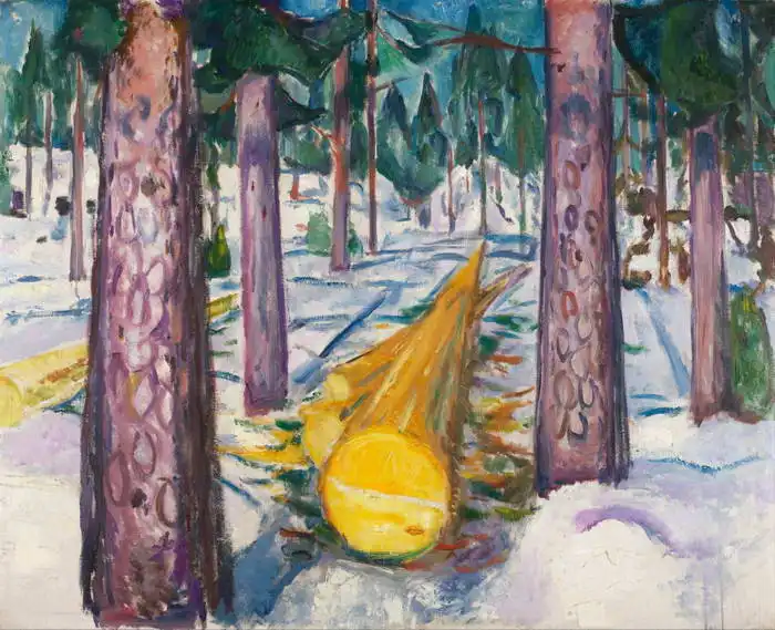 Munch, Edward: Yellow timber