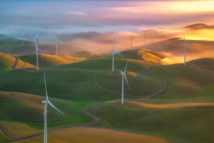 Xu, Mei: Windmühlen bei Tagesanbruch