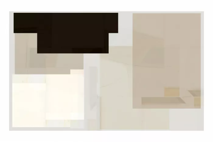 cartissi: Structured Silence II Minimalist Geometric Layered Art Print