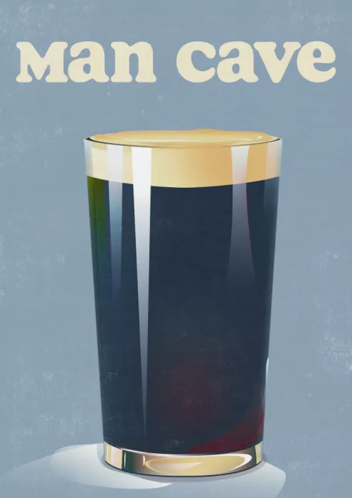 Nicholas: Panneau Vintage Man Cave