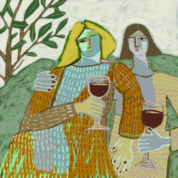 Bursic, Sharyn: Amis au vin rouge