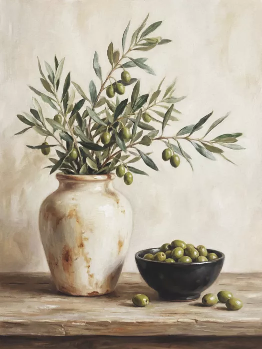 Magnusson, Andreas: A Ceramic Bowl With Olives